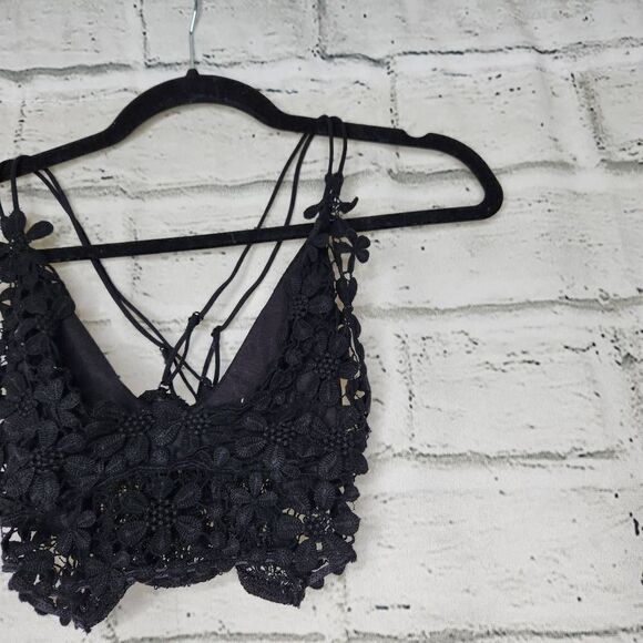 Intimately Free People Miss Dazie Bralette Black Size Small - Picture 3 of 10